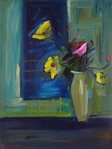 Still Life Blue — Canvas Print